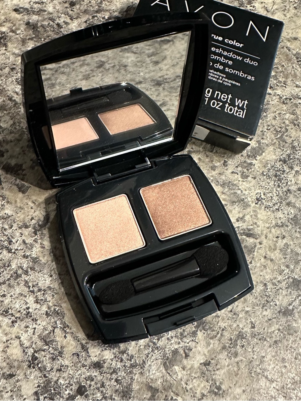 NIB Avon True Color Eyeshadow Duo Warm Cashmere Shimmer R3645 2g NOS 2013